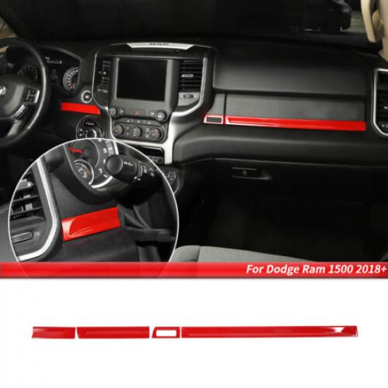 Center Console Panel Cover Trim Strips for Dodge Ram 1500 2018- Accessories