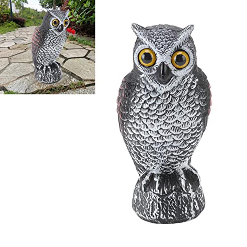 Bird Repellent Owl Bird Scare Bird Deterrent Owl Bird Deterrent Garden Plastic Owls to Keep Birds Away Waterproof Sunshade Owl