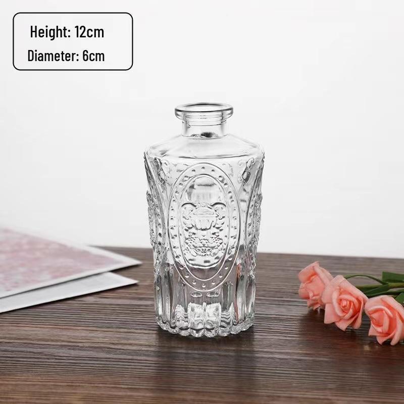 

SEE KEAN Striped Embossed Glass Vase