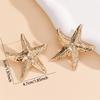 Exaggerated Starfish Earrings Personalized Beach Vacation Style Womens Ear Jewelry