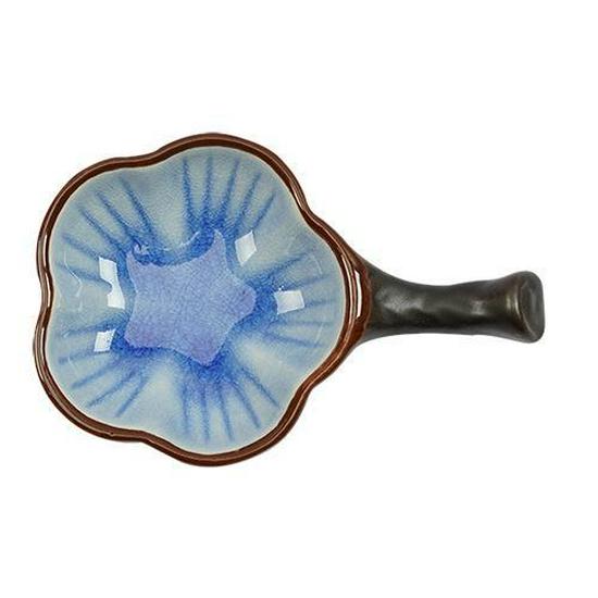 Ceramic Ink Dish with Pen Rest & Water Dish for Students - Multi-functional Tool for Chinese Painting, Calligraphy, and Brush Licking Ink Use.