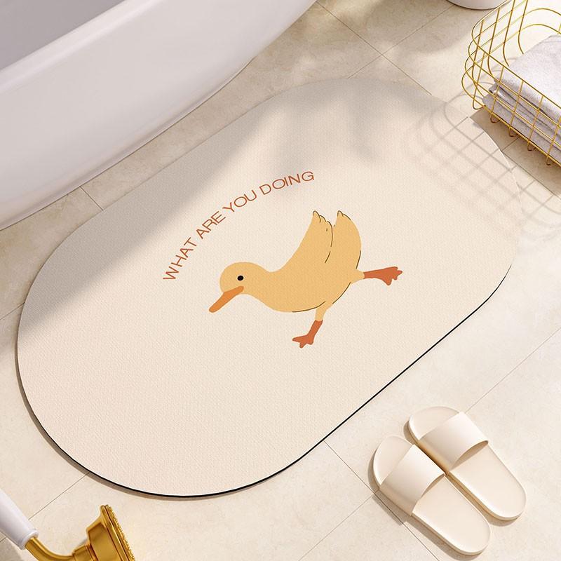 Soft Diatom Mud Toilet Absorbent Pad, Non-Slip Foot Pad At The Toilet Door, Quick-Drying Toilet, Bathroom Floor Mat Is Easy To Take Care Of