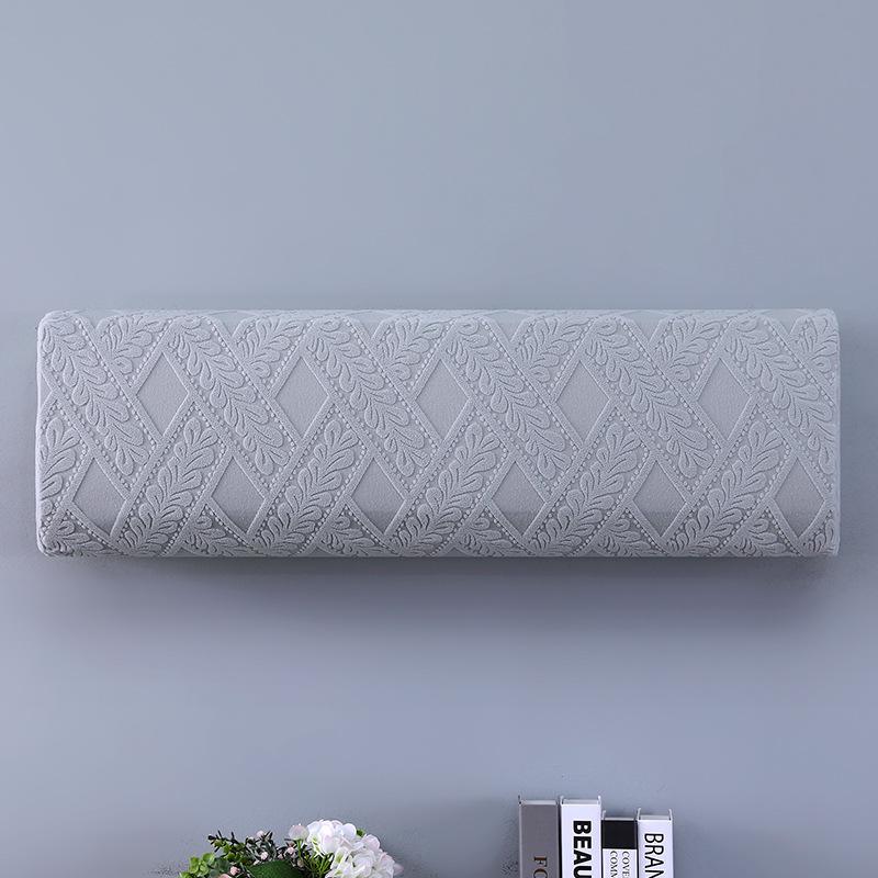 

1PC Air Conditioner Dust Cover Solid Color Home Decor Soft Wall Mounted Protector Protective Easy Cleaning Cover Classic Dust S світло-сірого кольору