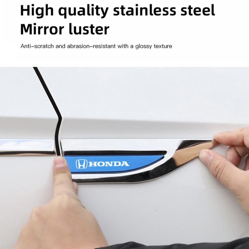2Pcs 3D Metal Sticker Car Body Emblem Decoration Decals For Honda Civic Accord Fit Jazz CRV BRV HRV Insight Pilot Passport