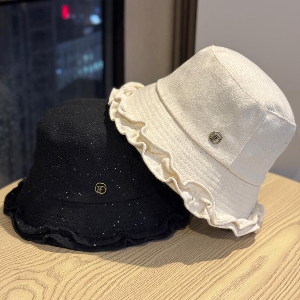 French Style Small Fragrant Fisherman Hat for Women Autumn and Winter Face showing Small Outdoor Casual Hat Versatile and Fashionable Basin Hat Trend