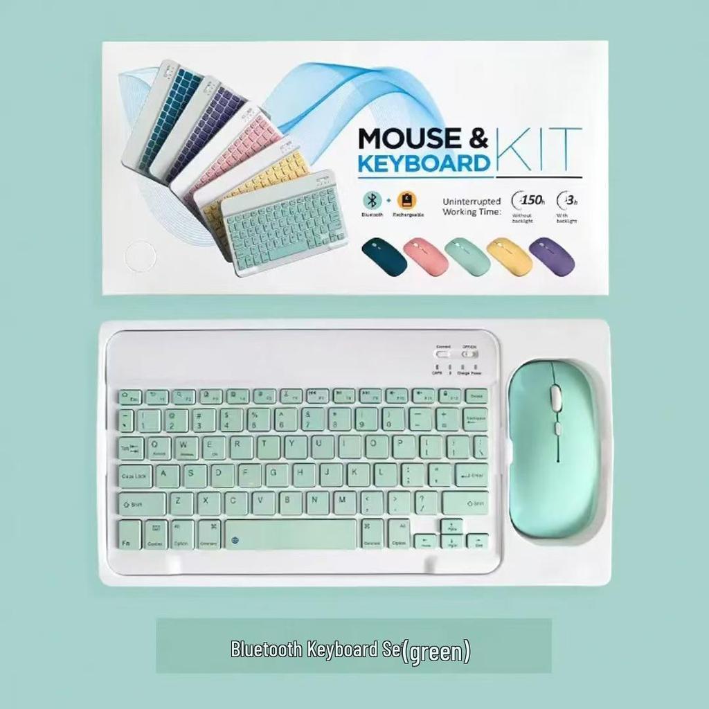 Bluetooth Keyboard and Mouse Set for iPad, Huawei, Xiaomi, Samsung Devices with Wireless Connectivity