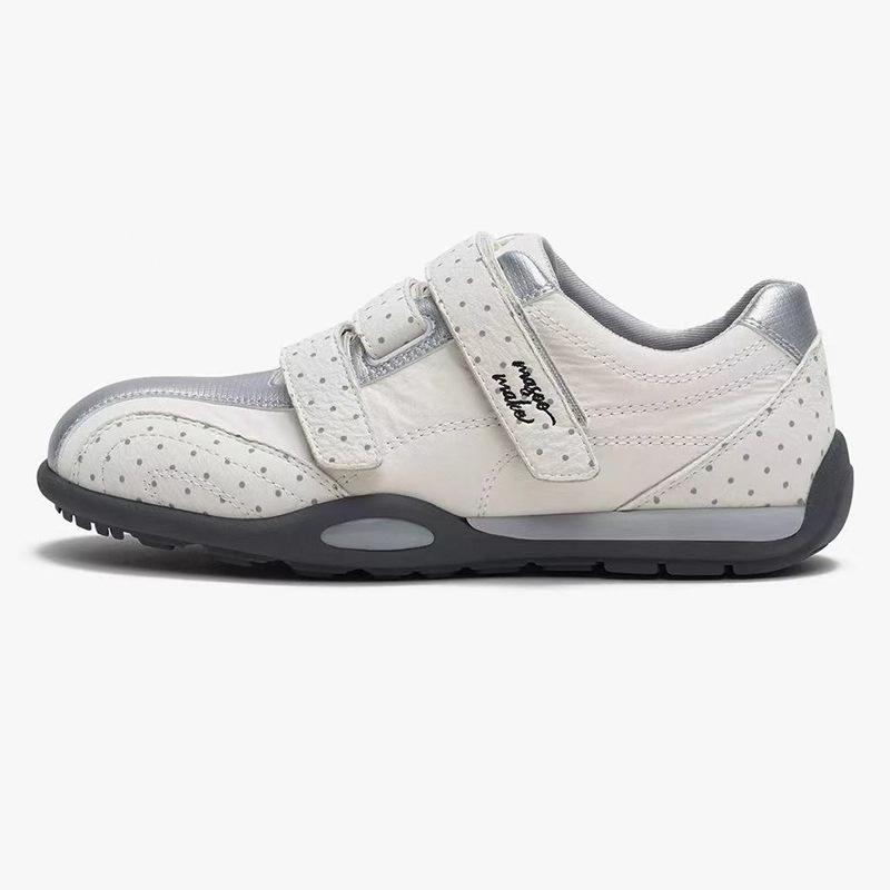 Niche design Velcro German training shoes women's shoes 2025 autumn new retro polka dot platform sports and leisure shoes