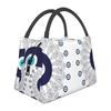 Mati Evil Eye Glass Sky Blue Meandros Patterns Resuable Lunch Box Multifunction Bohemian Cooler Thermal Food Insulated Lunch Bag