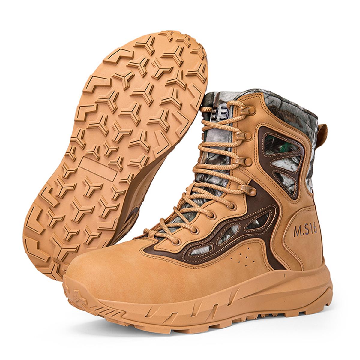 

TUINANLE Men s Autumn Boots Non-slip Wear-resistant Outdoor Boots Desert Hiking Shoes Male Shoes 47 хакі