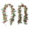Christmas Greenery Artificial Berries Hanging Plant Ornament for Mantels Staircase Doorway Window Holiday Decorations