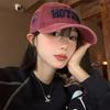 American Retro Baseball Cap, Spring and Summer Korean Embroidery,versatile and Eye-catching, Small and Wide Brim,duck Tongue Hat