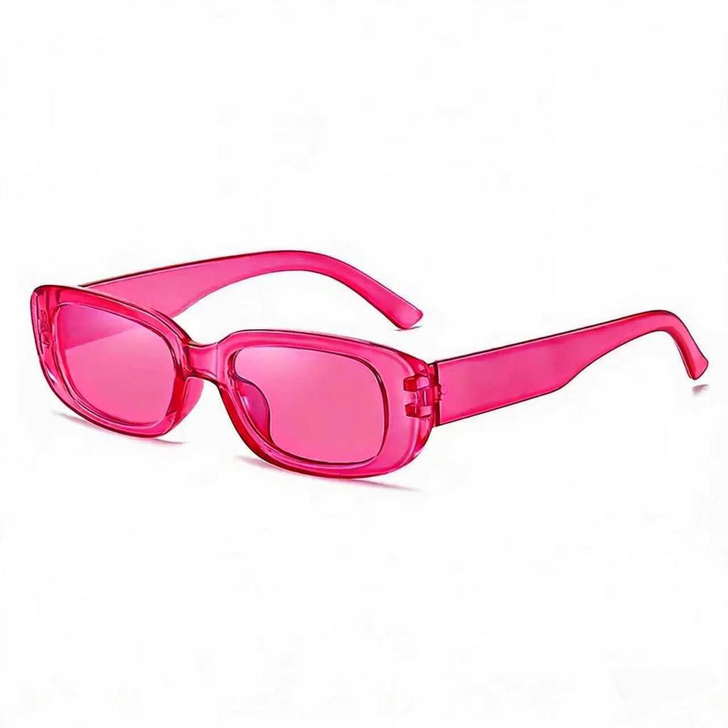 Trendige europäische & amerikanische Damen Sonnenbrille mit kleinem Rahmen, quadratisch - Olivgrün & bunte Bonbonfarben