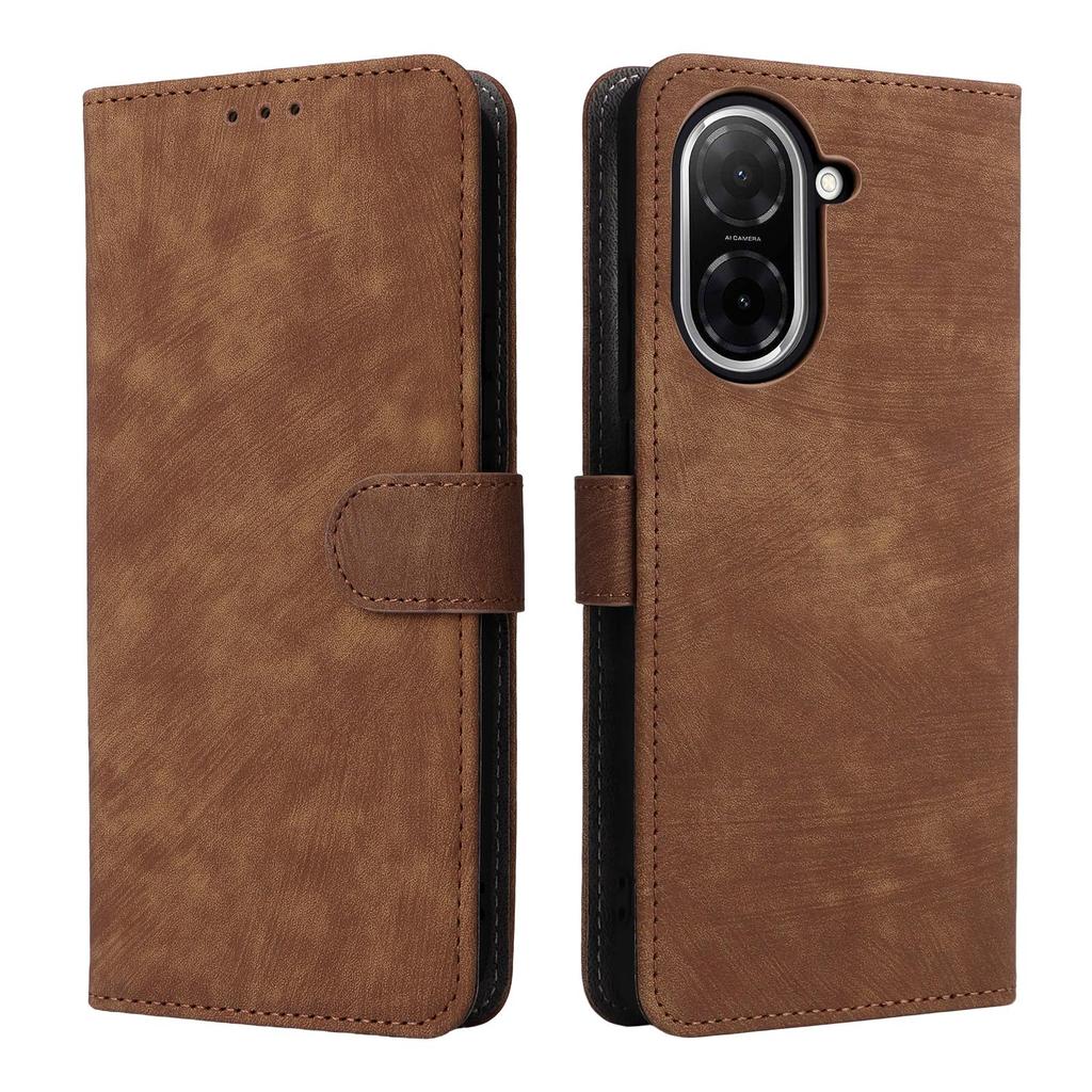 Leder-Flip-Cover für Redmi A5 4G, Xiaomi Poco C71, PU-Telefonhülle, Rundumschutz, stoßfest mit [RFID-Blockierung]