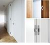 Adjustable 180° Concealed Door Hinges for Inward/Outward Opening Wooden Doors
