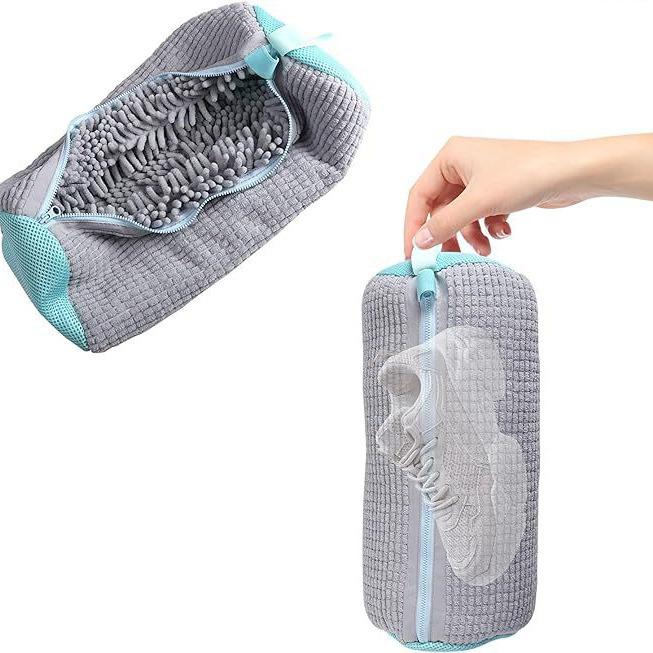 New Washing Shoes Bag Cotton Laundry Net Fluffy fibers Easily remove dirt Washing Bags Anti-deformation Shoes Clothes Organizer