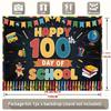 Colorful Crayon Banner for 100 Days of School, Kids Photoshoot and Bulletin Board