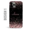 Personalised Phone Case Initials Name Rose Gold Love Custom Cover For iPhone 13 SE 6s Plus 7 8 X Xs Max Xr 11 14 12 Pro Max Mini