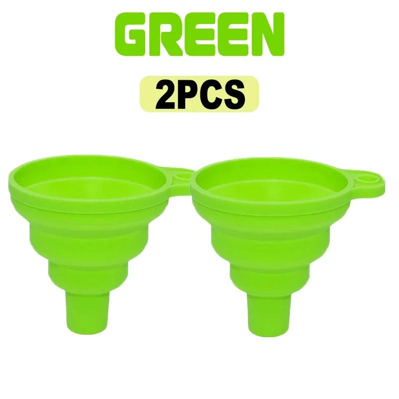 1-10 Stück Silikon Gel Faltbarer Trichter Haushaltsküche Kochwerkzeuge Tragbar Wein Mini Tragbarer Ölkanne Trichter