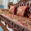 European Style Sofa Covers Luxury Solid Chenille Anti-slip Couch Cushion Living Room Sofa Armchair Towel Slipcover Home Decor