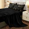 Black Golden Bedding Set Sun And Moon 3D Print  Large Bag Bedding Set Posy Bedding Set Mandela Quilt Cover  Soft Microfiber