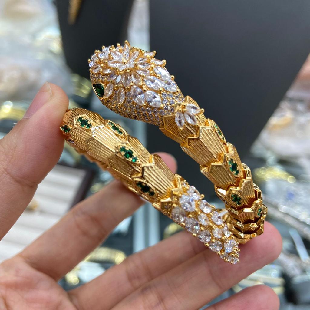 Five-piece Set, Spirit Snake Set, Female High Version, The Same Light Luxury High-end Necklace, Bracelet, Stud Earrings Set.