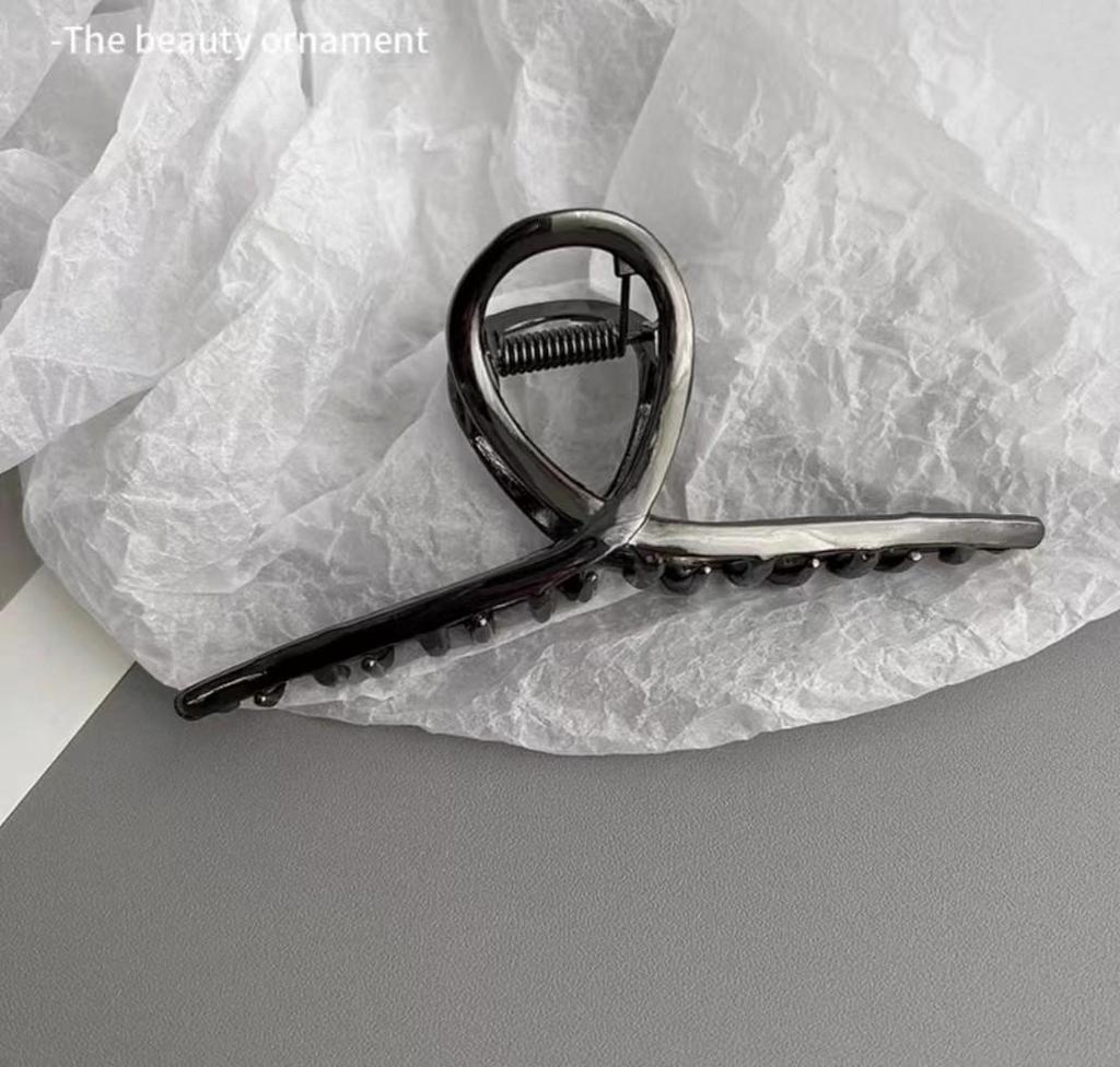 Koreanische Metall-Klauen-Haarspange: Damen Chic Hai Haarklammer