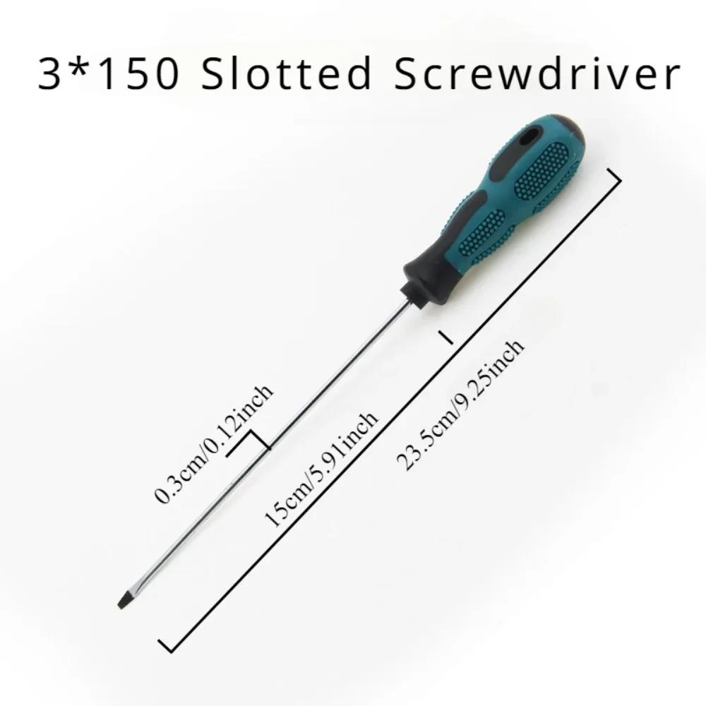 Long Slotted Phillips Screwdriver Rubber Handle Magnetic Screwdriver Installation and Disassembly Repair Tool 2025