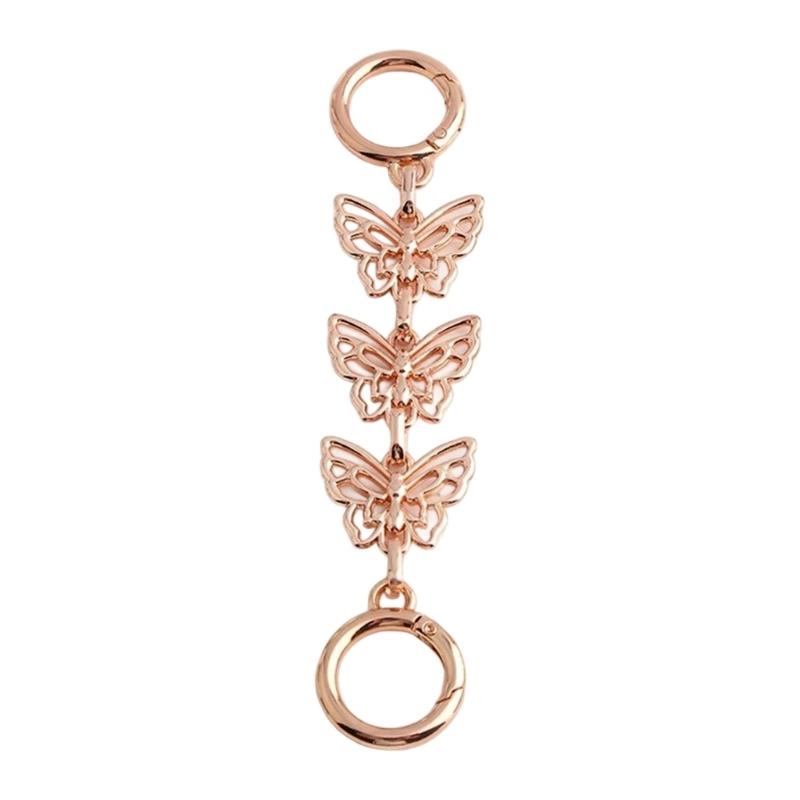Catena Estensore con Chiusura a Moschettone in Lega Regolabile a Forma di Farfalla per Collana Braccialetto Personalizzabile Lunghezza Accessorio Gioiello