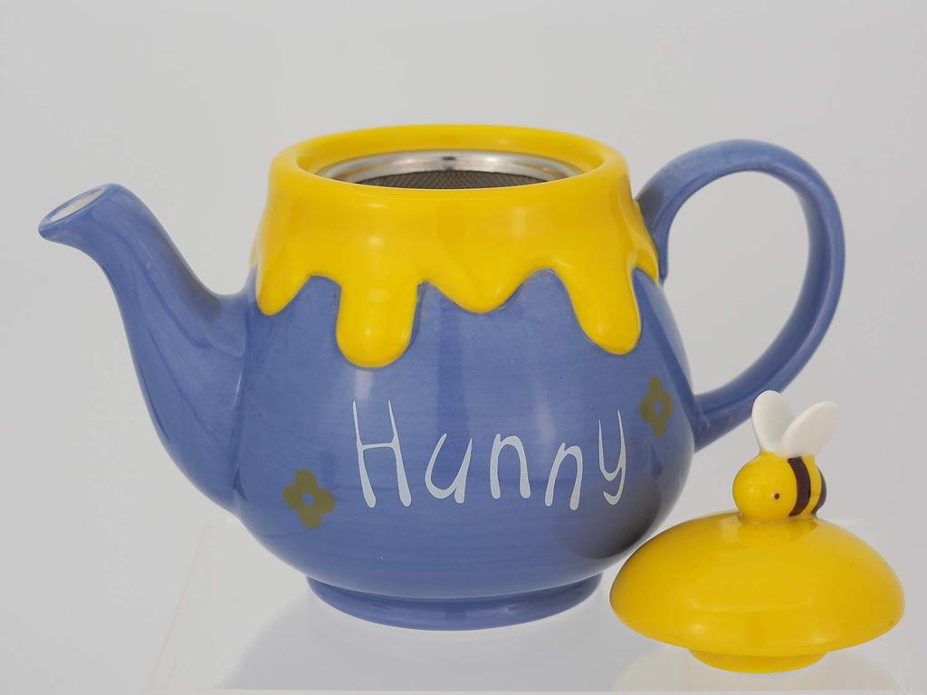 Disney the Honey Pot Teapot 590ml Purple Tea Pot Teapot Winnie the Pooh Goods Ornament Disney Interior SAN2945 "Winnie Pooh"