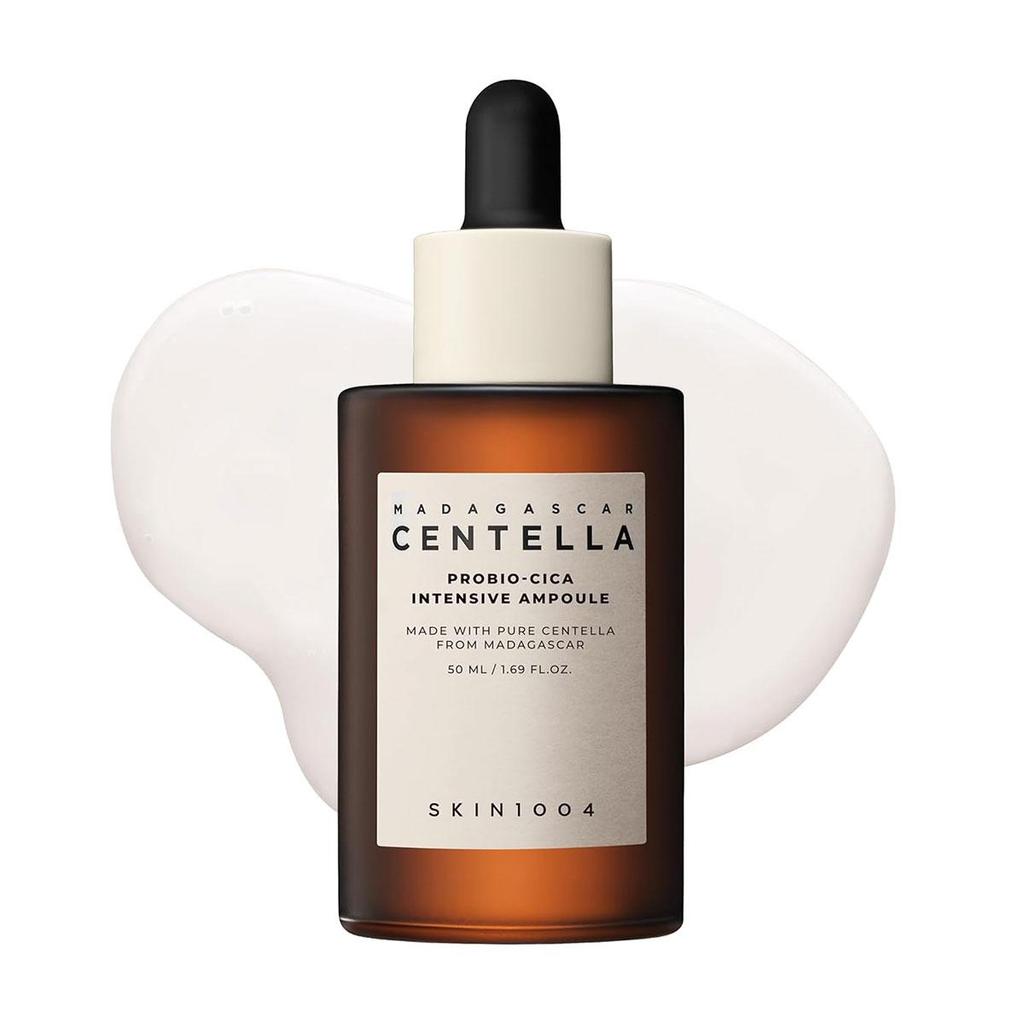 Skin1004 Madagascar Centella Probio-Cica Intensive Ampulle 50ml, Beruhigt Rötungen, Nährend, Leichte Textur, Nicht Klebrig, K-Beauty, Koreanisches Make-up