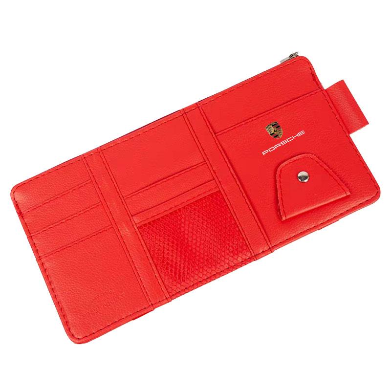 

Автомобильный солнцезащитный козырек Точечный тип Многофункциональная сумка для хранения Автоаксессуары Для Porsche Boxster Cayenne Panamera Macan Cayman 911 918 996 917 991