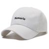 Letter Memorie Embroidered Baseball Cap Round Top Breathable Hat Gift Adjustable