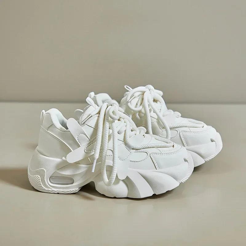 Women's Chunky Sneakers Breathable Platform Sports Shoes for Women Fashion Thick Sole Vulcanized Shoes