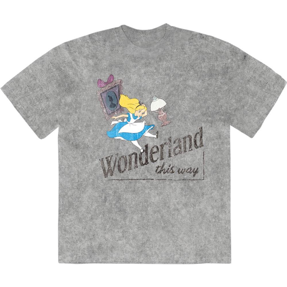 Men s Disney Alice In Wonderland Wonderland This Way T-shirt X-Large Grey S