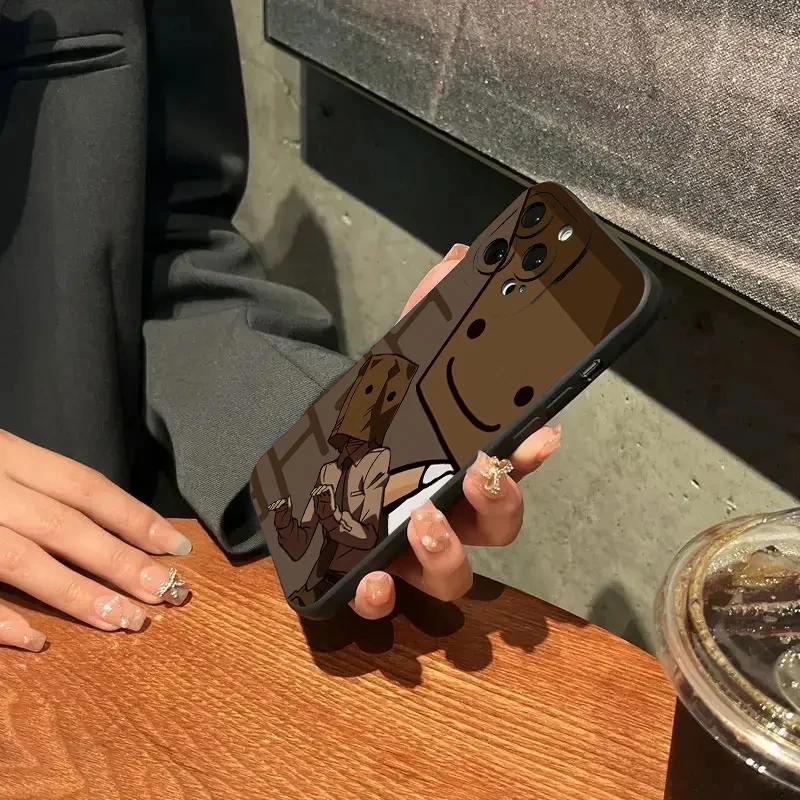 Case For iPhone 15 Pro Max Cases iPhone 14 Case Cartoon Box Man Pattern Silicone Case For iPhone 13 12 11 XS XR X 7 8 Plus Cover