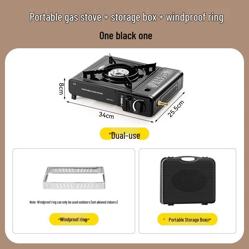 Dual-Use Portable Cassette Stove