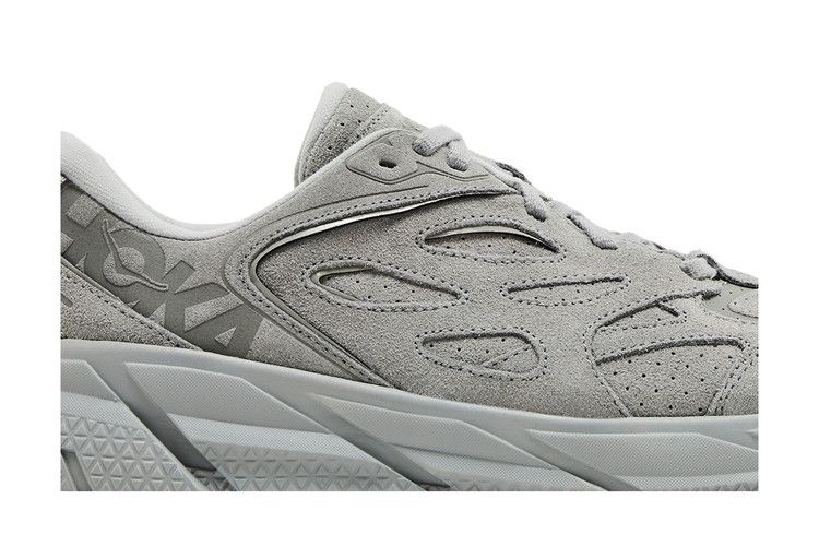 Men's Sneakers Hoka One One Clifton L Suede Limestone (All Gender) Limestone/Limestone