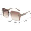 Oversized Square Sunglasses Women Luxury Brand Fashion Large Frame Sun Glasse