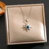 Women's Silver Titanium Steel Necklace with Micro-Inlaid Zircon - Elegant, Durable Clavicle Chain Jewelry