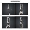 Car Leather Key Chain keychain MISU Pendant Key Case Key Cover For Ssangyong Tivoli Torres EVX XLV Korando e-MOTION MUSSO GRAND C300