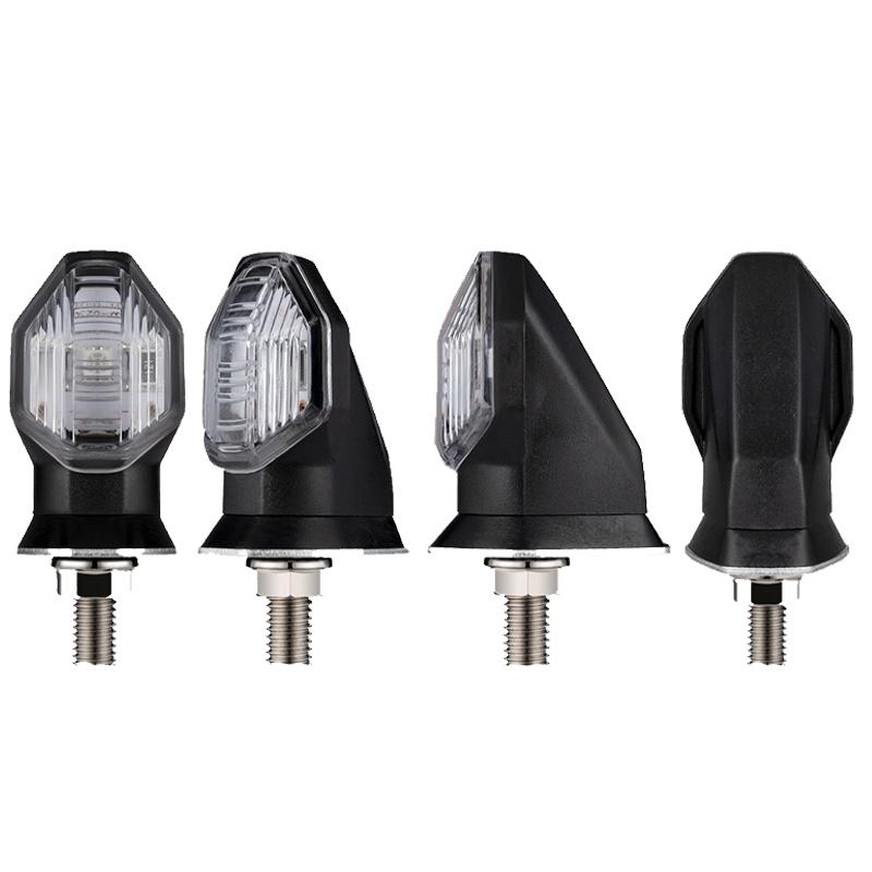 8mm Mini Motorcycle LED Turn Signals Light Amber Indicator Flasher Lamp For Honda Yamaha 12V Motorcycle Turn Signal Lights