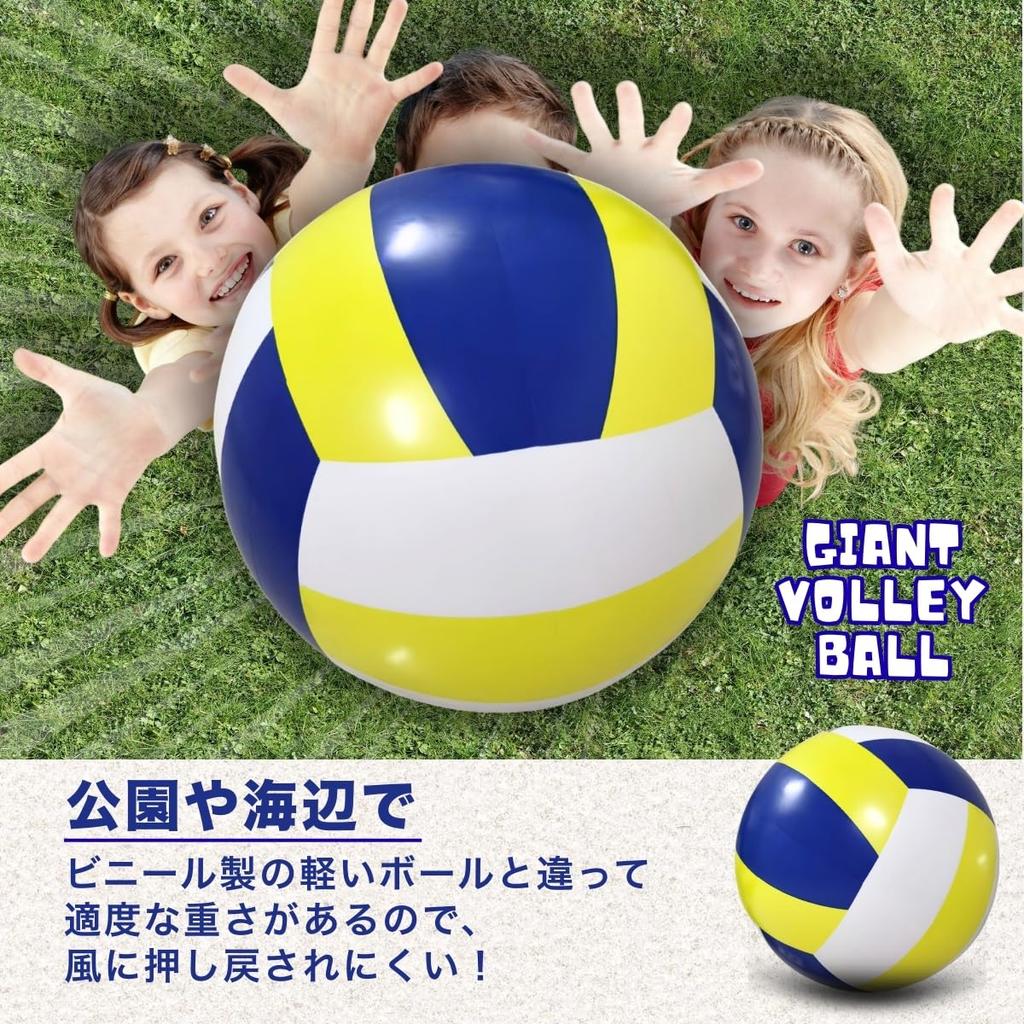 SALUDABLE Beach Ball, Giant Volleyball, Large Jumbo Ball, Perfect for Water Sports and Water Play (60cm)