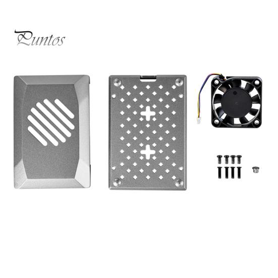 

Теневой корпус для материнской платы с охлаждающим вентилятором ШИМ. Защитный чехол. Эффективное рассеивание тепла. Коррозионностойкий корпус из АБС-пластика для Raspberry pi5. серебряный