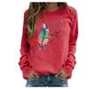 Women Casual Printing Long Sleeve Sweatshirt Pullover Shirts Top Blouse
