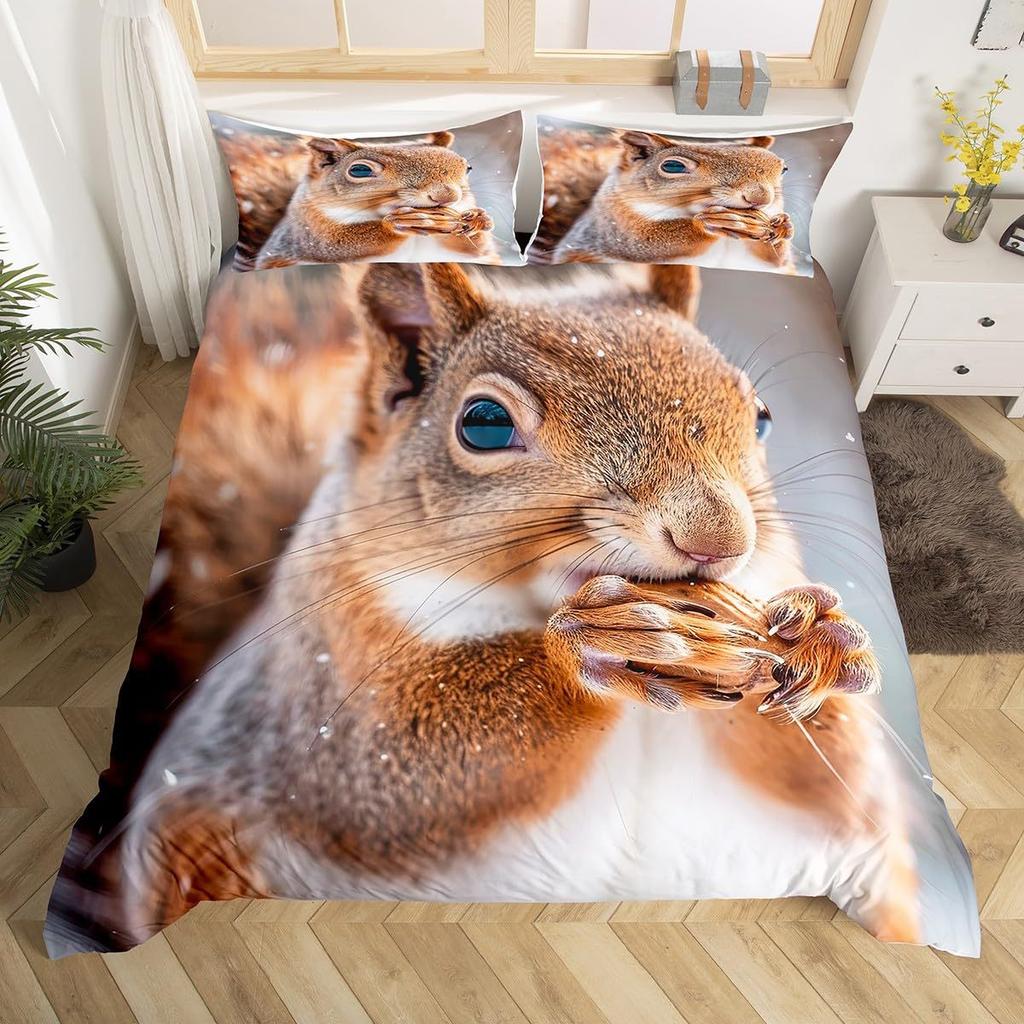 Halloween Skull Pattern Three-Piece Quilt Cover 3D Digital Printing Bedding Set Bed Cover