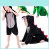 Adorable Halloween Childs Dinosaur Costume Crocodile Jumpsuit For Fancy Dress Parties