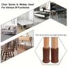 100pcs Cloth Table Chair Leg Socks Woolen High Elastic Floor Protectors Non-Slip Chair Leg Feet Covers Knitted Furniture Pad Set
