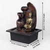 Gautam Buddha 3 Step Water Fountain with Led Light Indoor & Outdoor for Home Decor Decoration Showpiece Gift Gifting Items