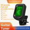 Guitar Tuner Anti-Slip Sensitive Accurate Automatic Tuning ABS Digital Clip on Fast Tuning