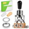 3 Way Guitar Toggle Switch with Tip Knob Caps for Electric Guitars, DPDT Pickup Selector Replacement
